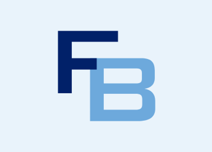 First Bank Logo of a F and B